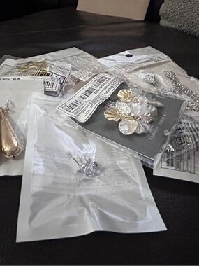 Fashion Jewelry Mixed Earrings Set in Gold and Silver
